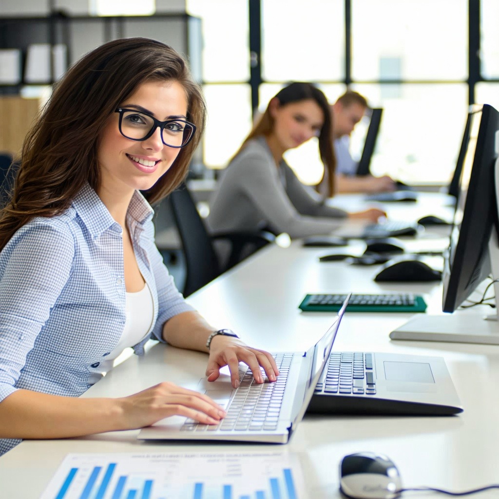Tax adviser working with AI