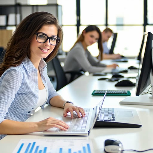 Tax adviser working with AI